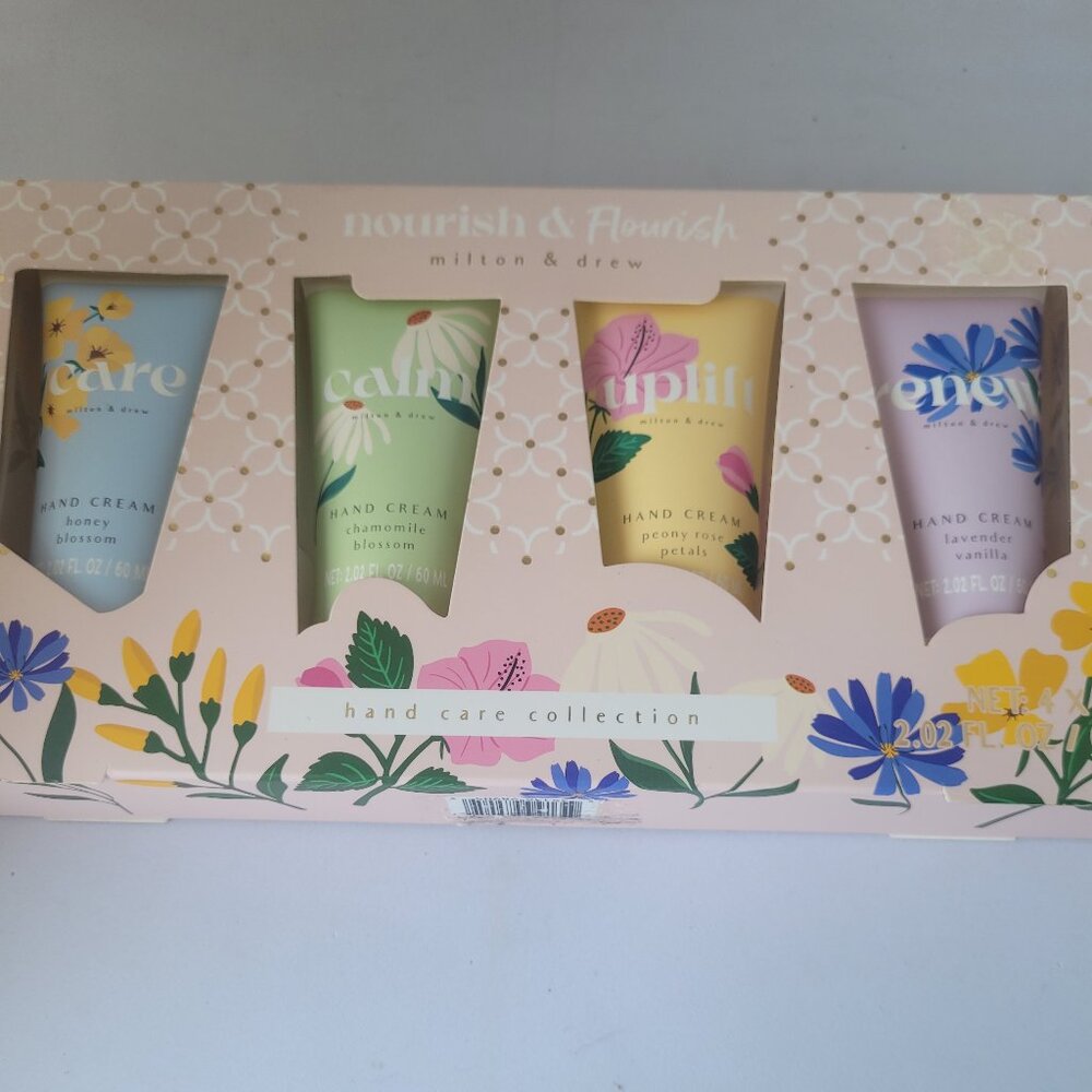 Milton & Drew Nourish & Flourish Hand Cream Gift Set * Hand Lotion Gift Box